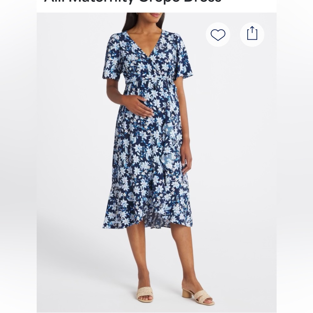NINE BRITTON
Alli Maternity Crepe Dress